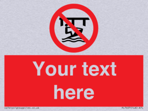 Custom Do not use watercraft in the vicinity of piers